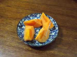 夕食後のフルーツ