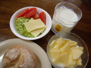 遅い朝食