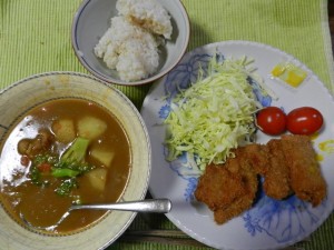 夕食