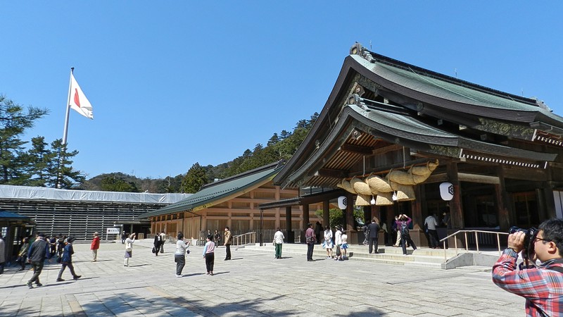 出雲大社と日の丸の旗 面白いと思ったこと